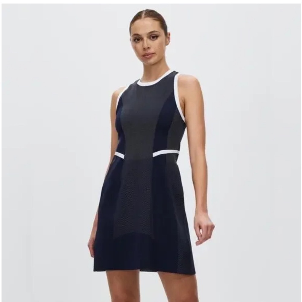 Sweaty Betty Interval Seamless Workout Mini Dress Navy Blue Active Women Medium